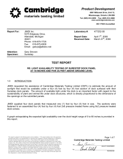 Sure Step Light Availability Test Report