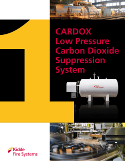 Cardox Low Pressure Carbon dioxide Suppression