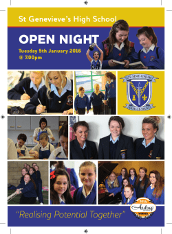 open night - St Genevieve`s High School