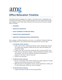 Office Relocation Timeline