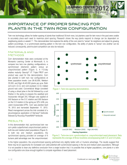 importance of proper spacing for plants in the twin row