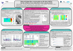 Poleward along-shore current pulses on the inner