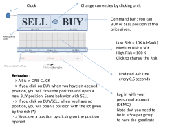 Command Bar : you can BUY or SELL position at the price given