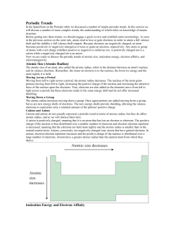 Periodic Trends