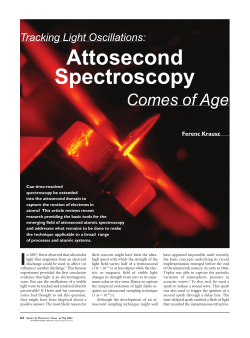 Attosecond Spectroscopy