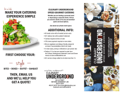 make your catering experience simple first choose your