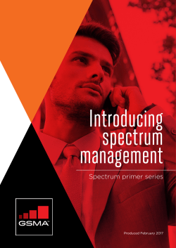 Introducing Spectrum Management