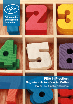 PISA in Practice: Cognitive Activation in Maths