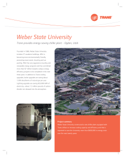 Case Study - Weber State University - Trane provides energy