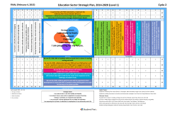 Education Sector Strategic Plan, 2014