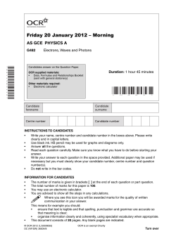 Electrons, waves and photons