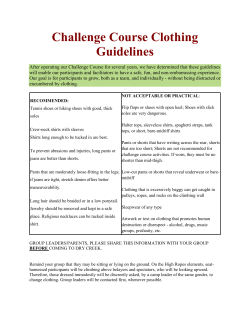 DRY CREEK BAPTIST CAMP Challenge Course Assumption of Risk