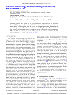 Interaction of low-energy electrons with the