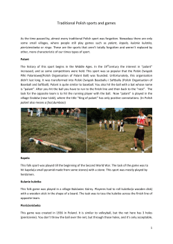 Traditional Polish sports and games