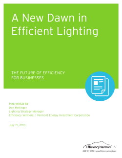A New Dawn in Efficient Lighting