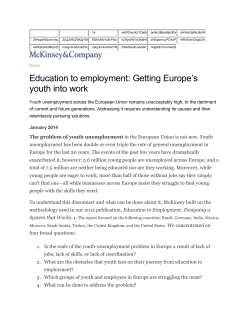 Focus young people, employers, and education providers on