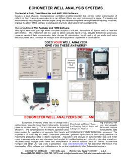 Echometer Well Analysis
