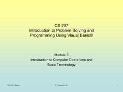 CS 130 * Introduction to Problem Solving and Programming Using C