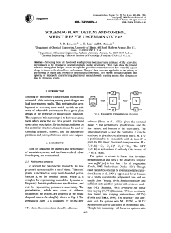 screening plant designs and control structures for uncertain systems