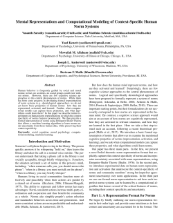 Mental Representations and Computational