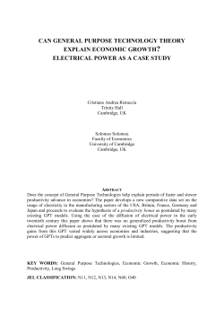 can general purpose technology theory explain economic growth?