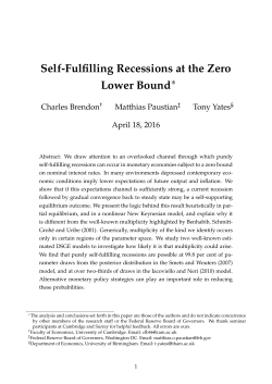 Self-Fulfilling Recessions at the Zero Lower Bound