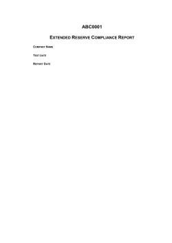 DT-EA-601 Extended Reserve Example TRS