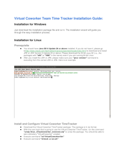 Virtual Coworker Team Time Tracker Installation Guide: