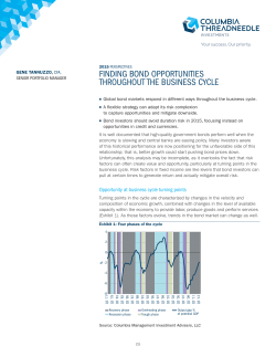 finding bond opportunities throughout the business cycle