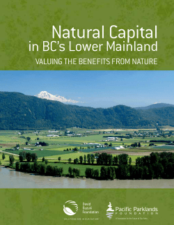 in BC`s Lower Mainland - David Suzuki Foundation