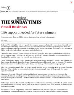 Small Business Life support needed for future winners