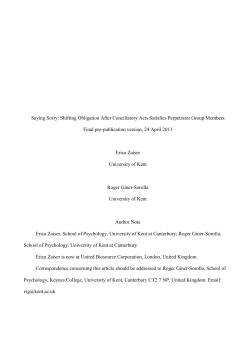 Shifting Obligation After Conciliatory Acts Satisfies Perpetrator
