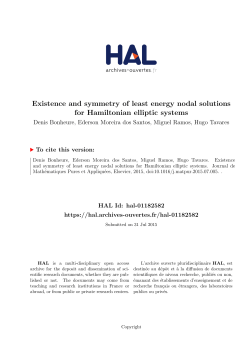 Existence and symmetry of least energy nodal solutions for