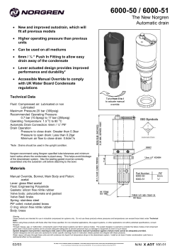 The New Norgren Automatic drain
