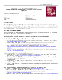 Education 548: Effective College Teaching