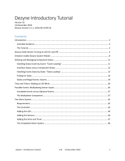 Dezyne Introductory Tutorial