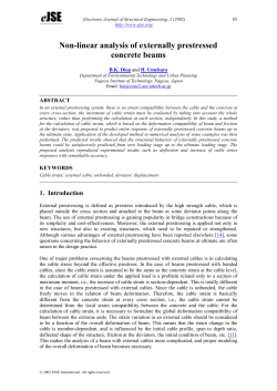 A numerical model for externally prestressed concrete beams