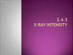 2 Question c) Sketch a curve to show the variation of intensity