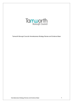The review of Homelessness which incorporates an introduction, the