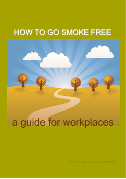 How To Go Smoke-Free Guide - Aged and Community Services