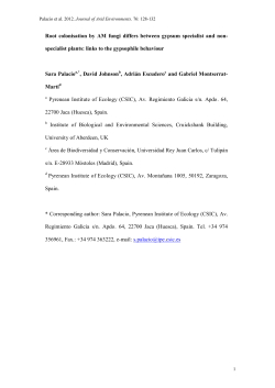 Gypsum specialist and non-specialist plants show differences in the