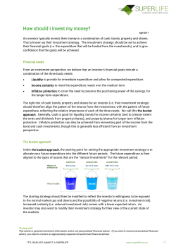 How should I invest my money?