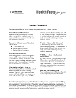 Constant Observation