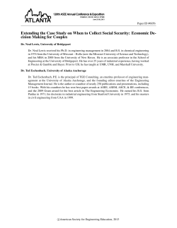 Extending the Case Study on When to Collect Social Security