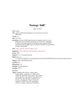 Package `lidR`