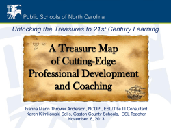 A Treasure Map of Cutting-Edge Professional Development and