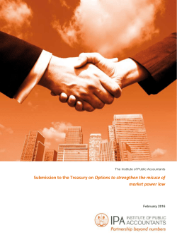 Options to strengthen the misuse of market power law