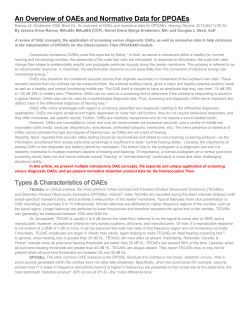 3. Robinette MS, Glattke TJ, eds. Otoacoustic Emissions&mdash;Clinical