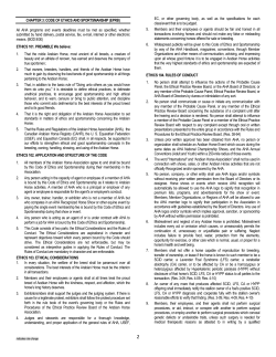 Code Of Ethics And Sportsmanship