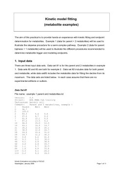 Example #2, metabolite decline (data set #3)